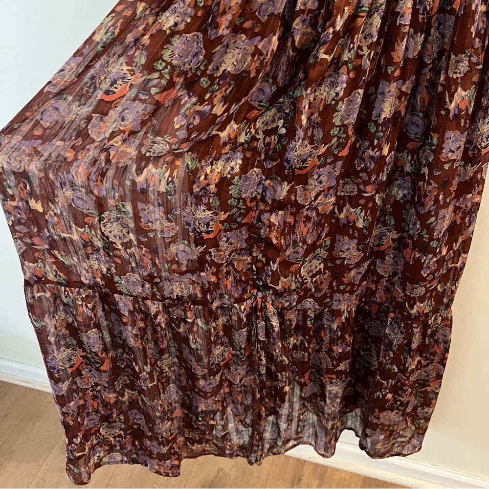 ASTR the Label Arlette Floral Long Sleeve Maxi Dress New with Tags Size Large - Picture 15 of 16